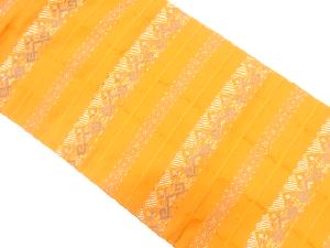 リサイクル　横段更紗模様織り出し名古屋帯